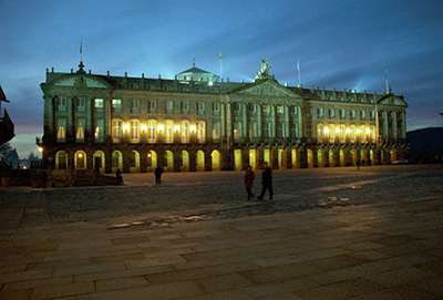 Recepción da alcaldesa do Concello de Santiago de Compostela, Goretti Sanmartín